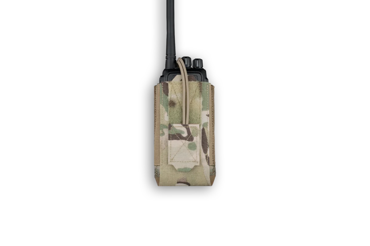 Warrior Assault Systems Adjustable Radio Pouch - MultiCam - Front
