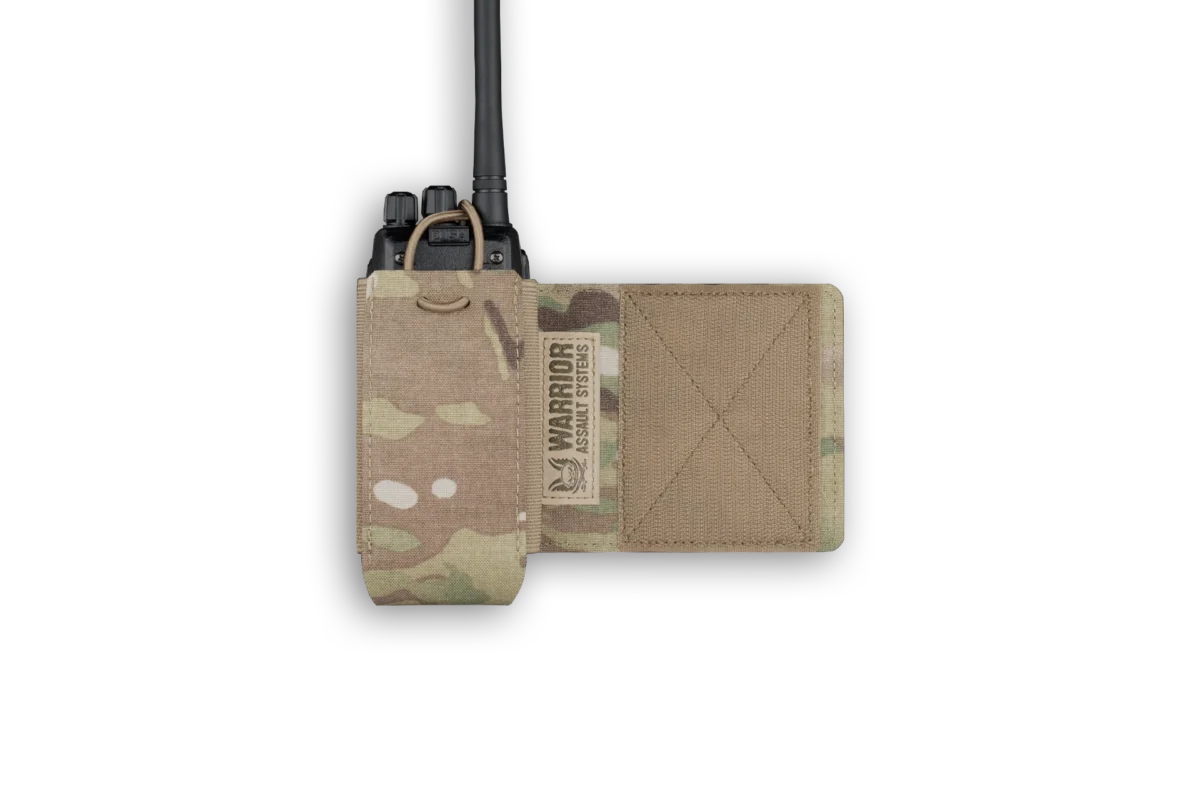 Warrior Assault Systems Wing Velcro Adjustable Radio Pouch - MultiCam - Back