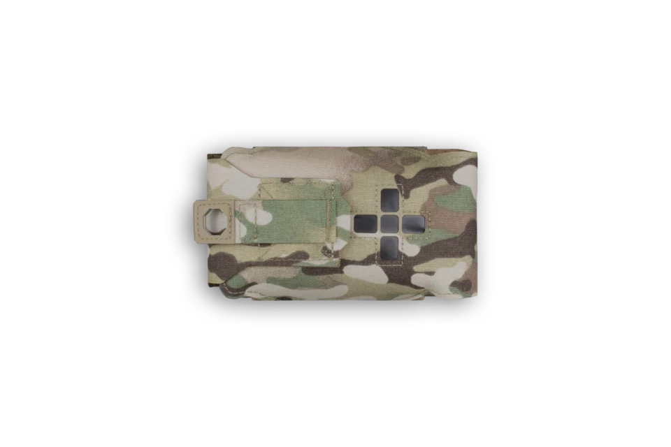Warrior Assault Systems Laser Cut Small Horizontal Individual First Aid Kit - MultiCam - Front