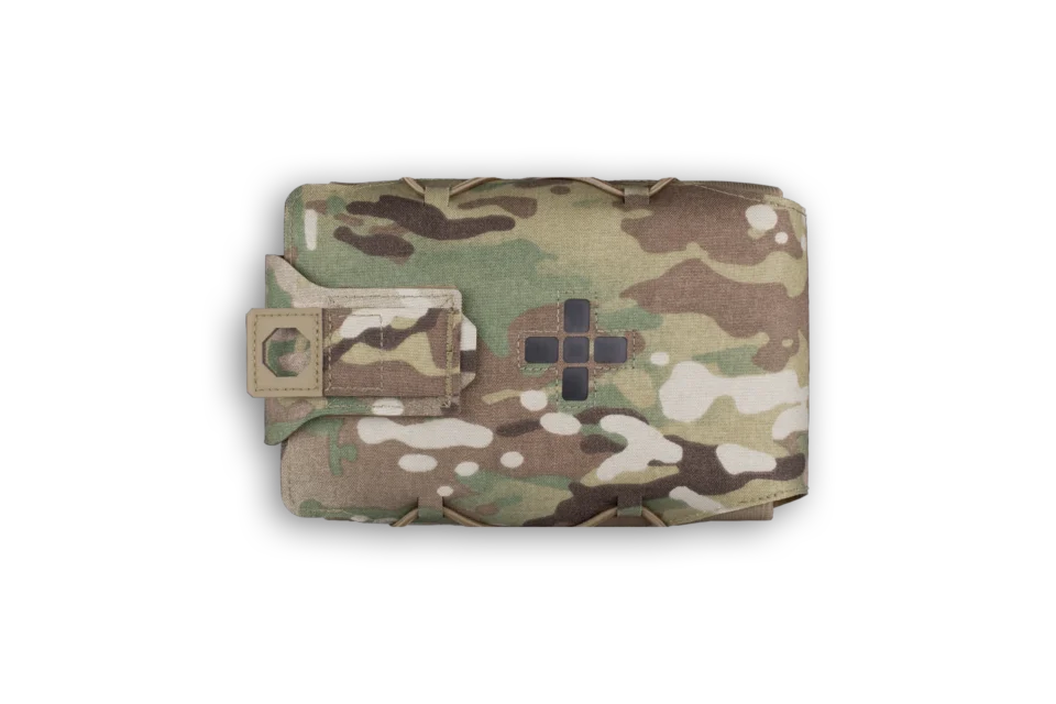 Warrior Assault Systems Large Horizontal Individual First Aid Kit - MultiCam - Front