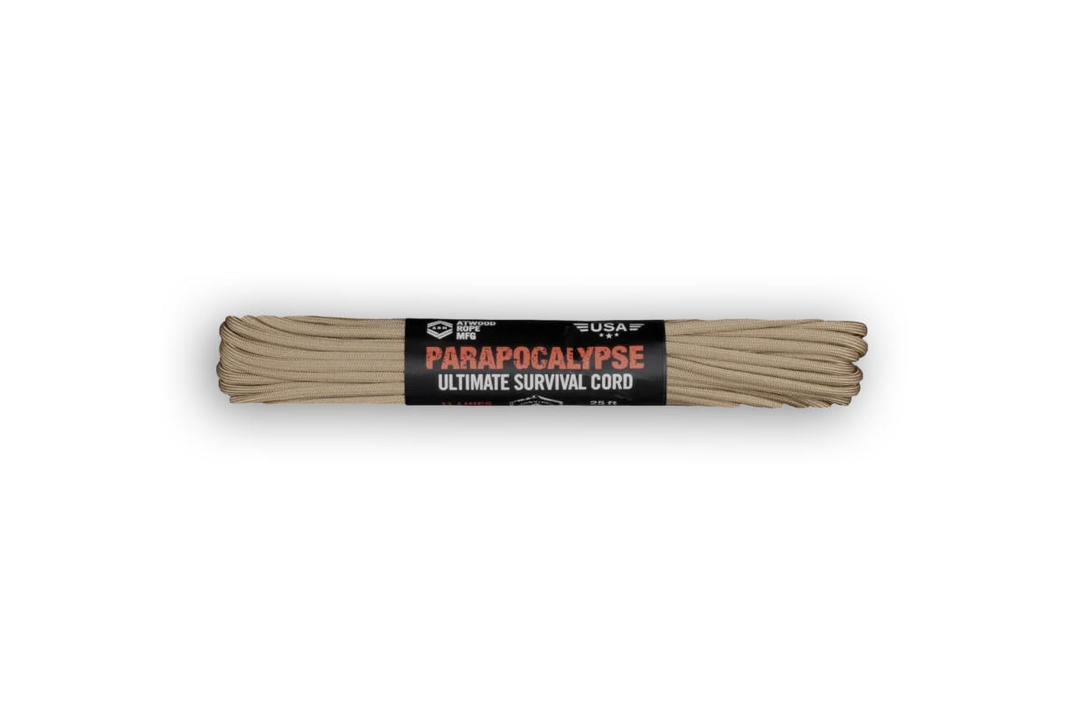 Atwood Rope 625 Parapocalypse Survival Cord - Tan - 25 Feet - Front