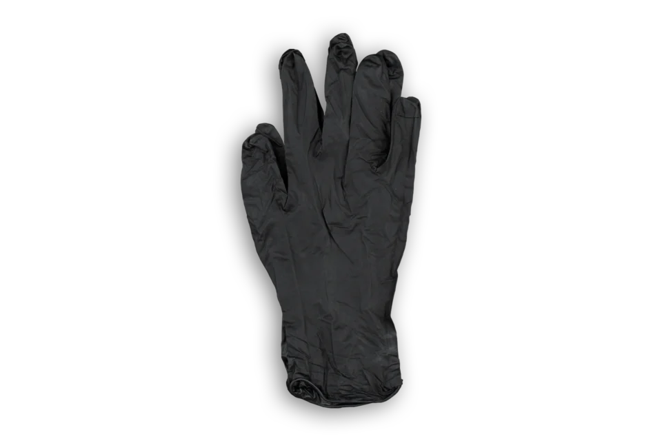 North American Rescue Black Talon Nitrile Gloves - Medium - 1 Pair - Top