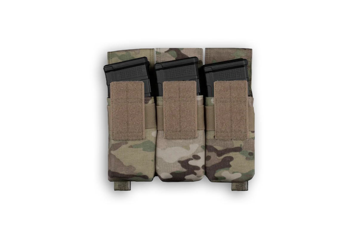 Warrior Assault Systems Triple Covered 556 Detachable Front Panel - MultiCam - Opened