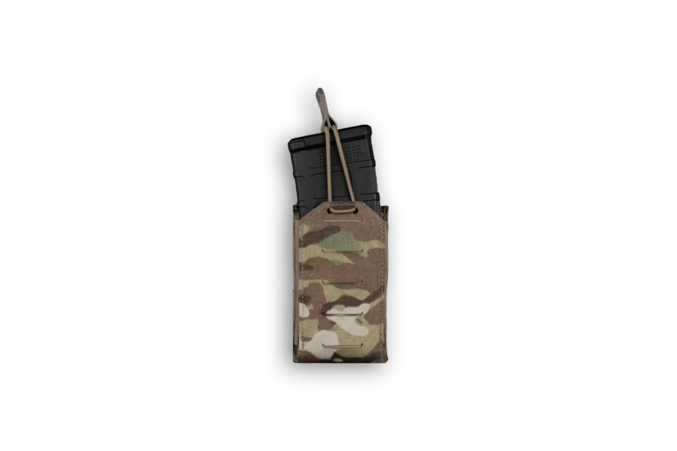 Warrior Assault Systems Single Bungee 556 Pouch - MultiCam - Front