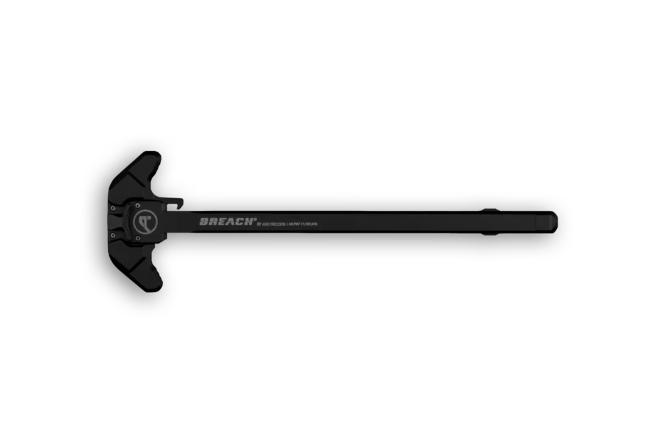 Aero Precision AR10 Breach Charging Handle - Black - Small Lever - Top