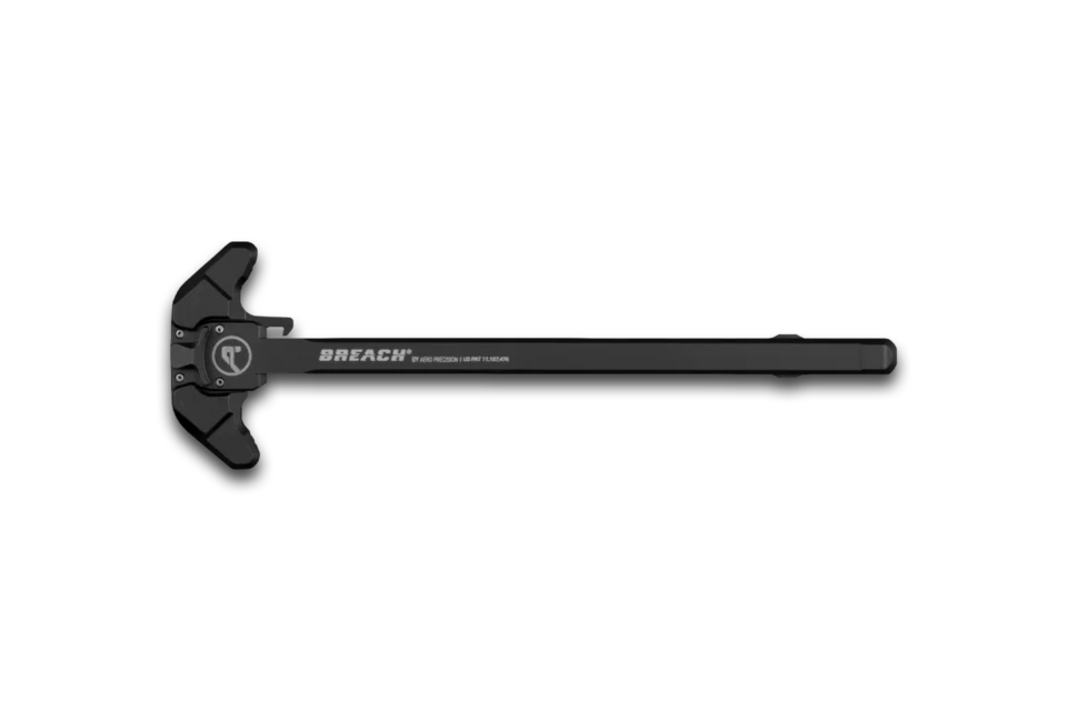 Aero Precision AR10 Breach Charging Handle - Small Lever - Black - Top