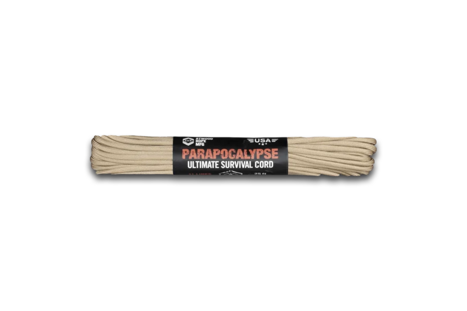 Atwood Rope 625 Parapocalypse Survival Cord - 25 Feet - Tan