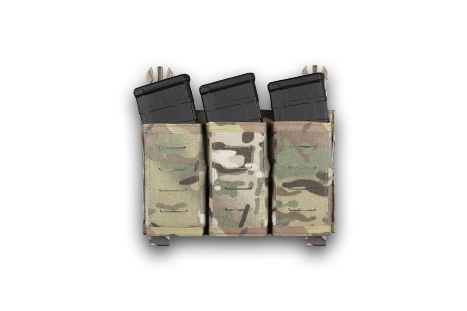 Warrior Assault Systems Triple Kydex 556 Detachable Front Panel - MultiCam - Front