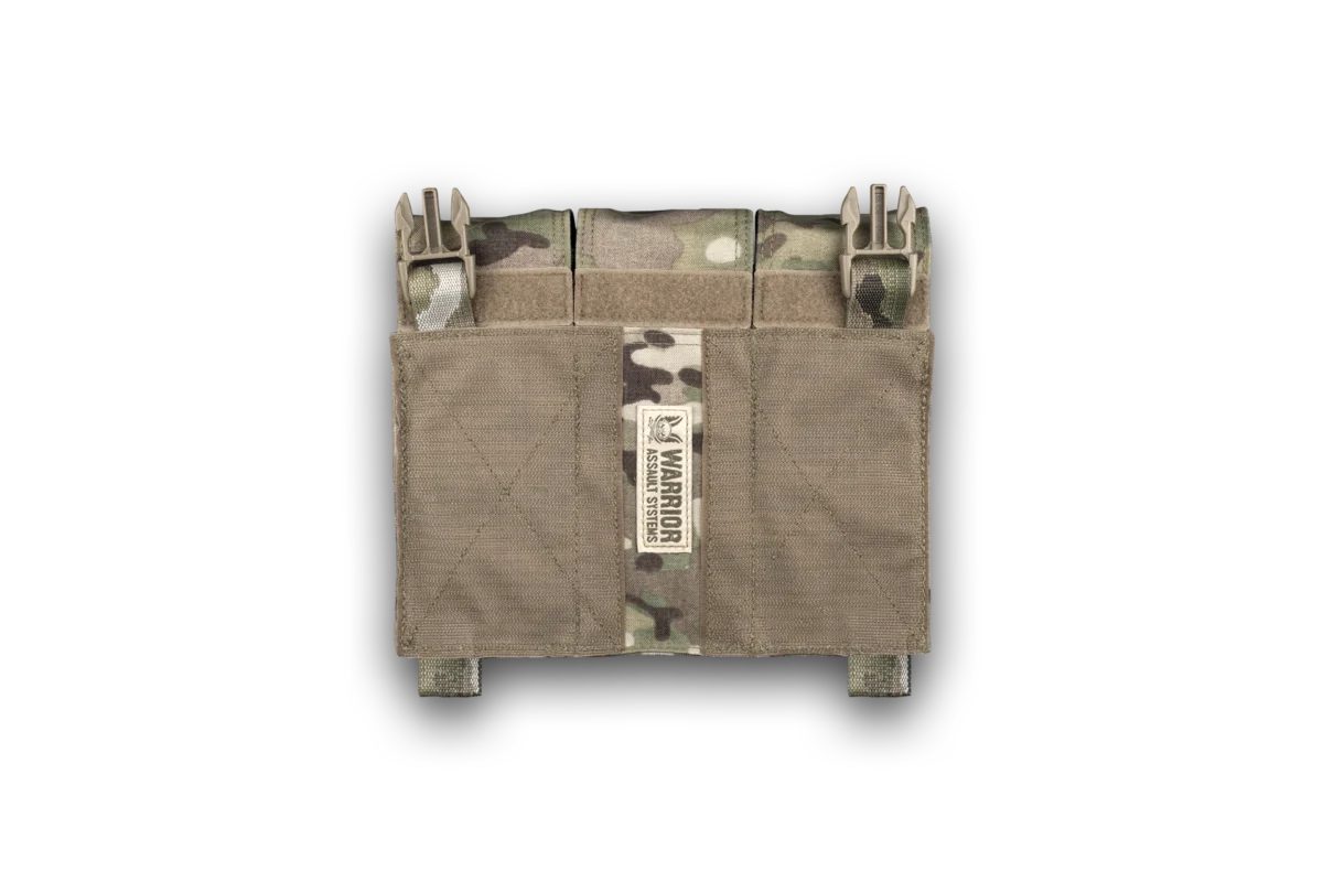 Warrior Assault Systems Triple Covered 556 Detachable Front Panel - MultiCam - Back