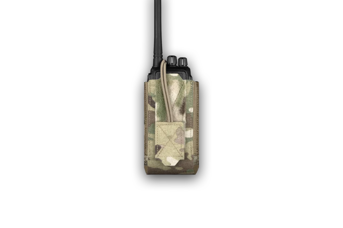 Warrior Assault Systems Adjustable Radio Pouch - MultiCam - Front