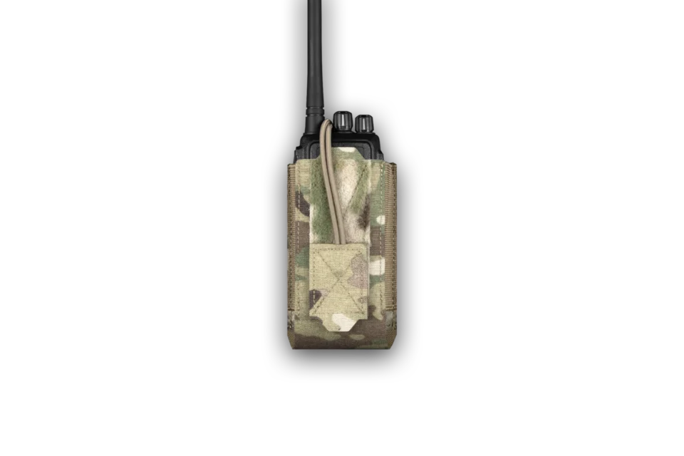 Warrior Assault Systems Adjustable Radio Pouch - MultiCam - Front